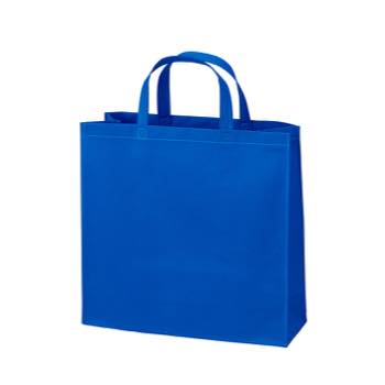 ベーシック不織布トートバッグ100 小：ブルーのメイン画像