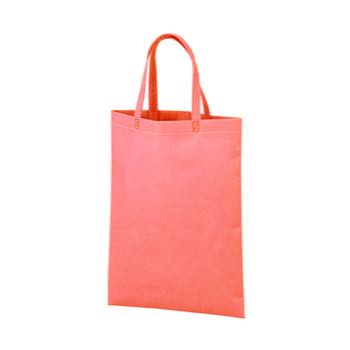 ベーシック不織布トート100 A4縦マチなし：ローズピンクのメイン画像