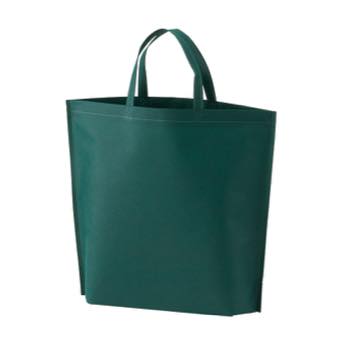 シンプル不織布トートバッグ 小：グリーンのメイン画像