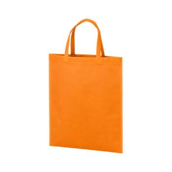 持ち手付き不織布バッグA4 75G：オレンジのメイン画像