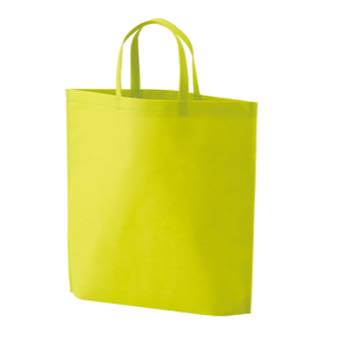 シンプル不織布トートバッグ A4縦：マスカットグリーンのメイン画像