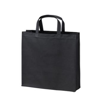 ベーシック不織布トートバッグ100 小：ブラックの商品画像