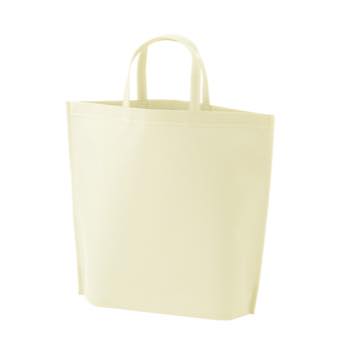 シンプル不織布トートバッグ 小：ホワイトの商品画像