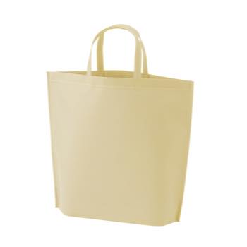 シンプル不織布トートバッグ　　小：ベージュの商品画像