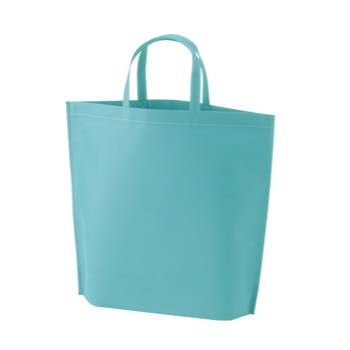 シンプル不織布トートバッグ 小：ライトブルーの商品画像