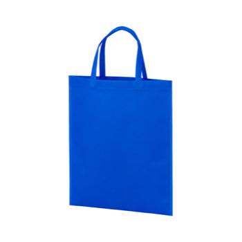 持ち手付き不織布バッグA4　75G：ブルーの商品画像