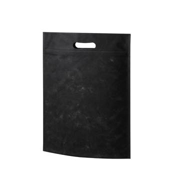 小判抜き不織布バッグA4：ブラックのイメージ画像