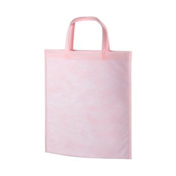 持ち手付き不織布バッグA4 40G：ライトピンクの商品画像