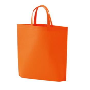 シンプル不織布トートバッグ　A4縦：オレンジの商品画像