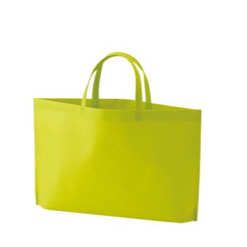 シンプル不織布トートバッグ　A4横：マスカットグリーンのメイン画像