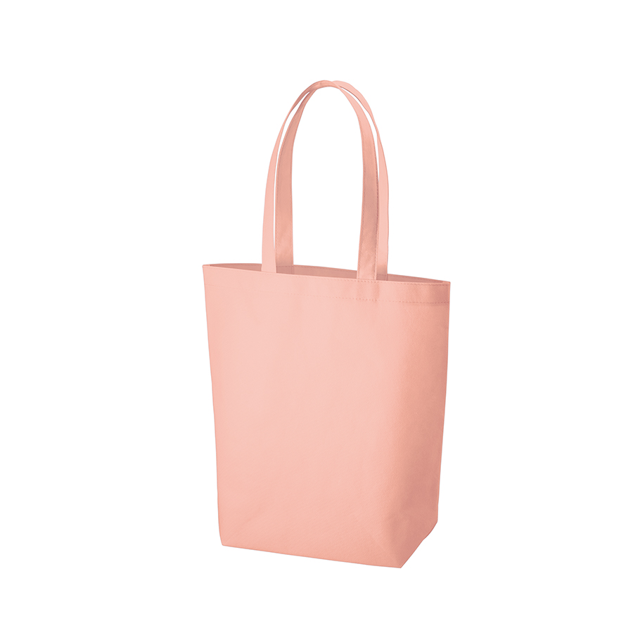 再生不織布バッグ（M）：サーモンピンクのメイン画像