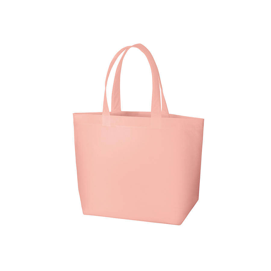 再生不織布スタンダードバッグ：サーモンピンクのイメージ画像