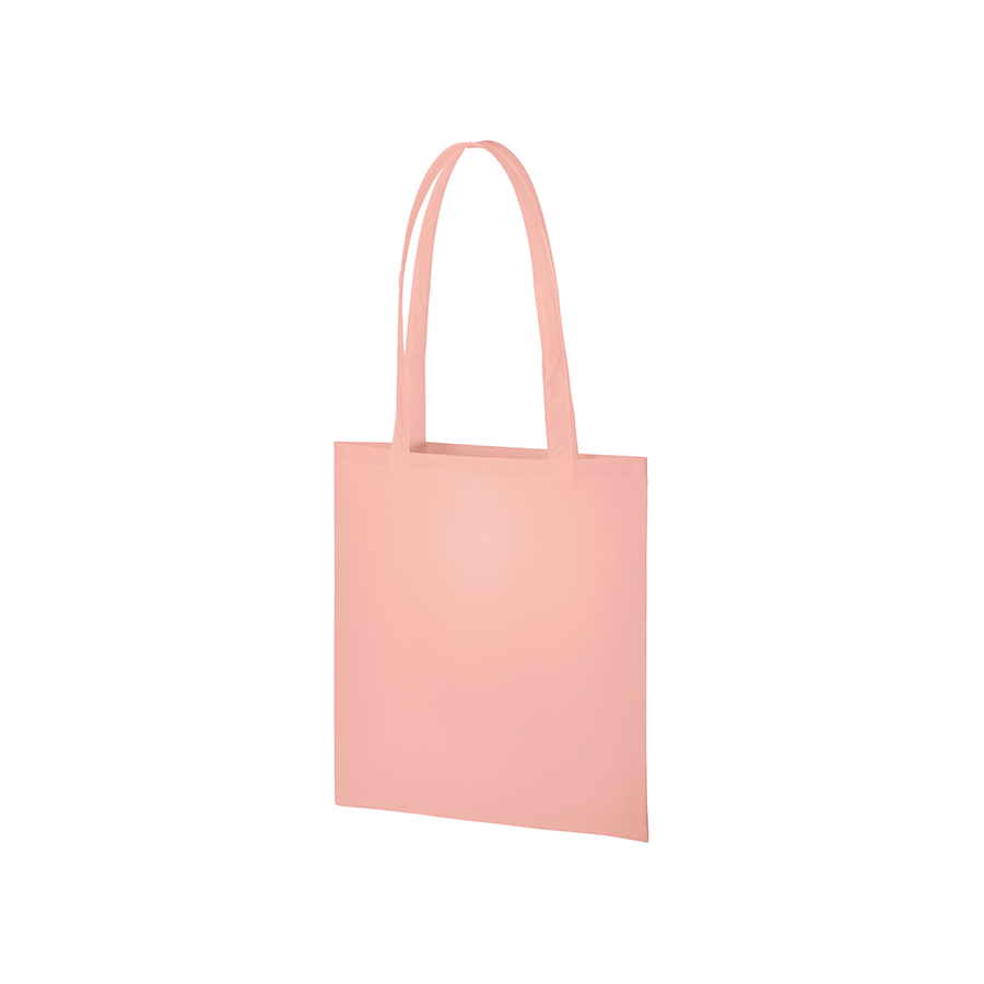 再生不織布フラットショルダートート：サーモンピンクの商品画像
