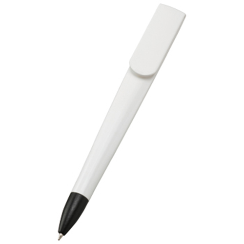 ラペルボールペン：ホワイトの商品画像