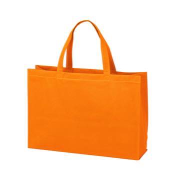 ベーシック不織布トートバッグ100 中横：オレンジのメイン画像