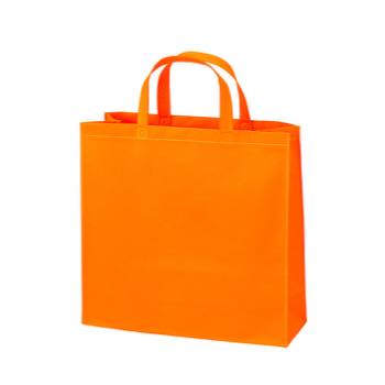 ベーシック不織布トートバッグ100 小：オレンジのメイン画像